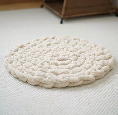 Handmade Knitting Soft Cushion Mat | Cat Bed | Cat Playground | Puppy Bed | Pet Furniture | Bunny Rabbit Mat