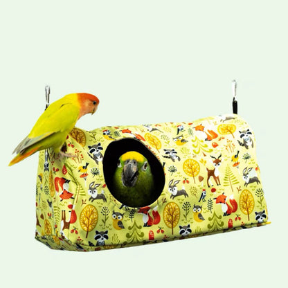 Handmade Hide and Seek Room Bed Nest For Small Medium Large Parrot - Organic Bird Cages Accessories Lovebird Budgie Parrotlet Amazon Conure