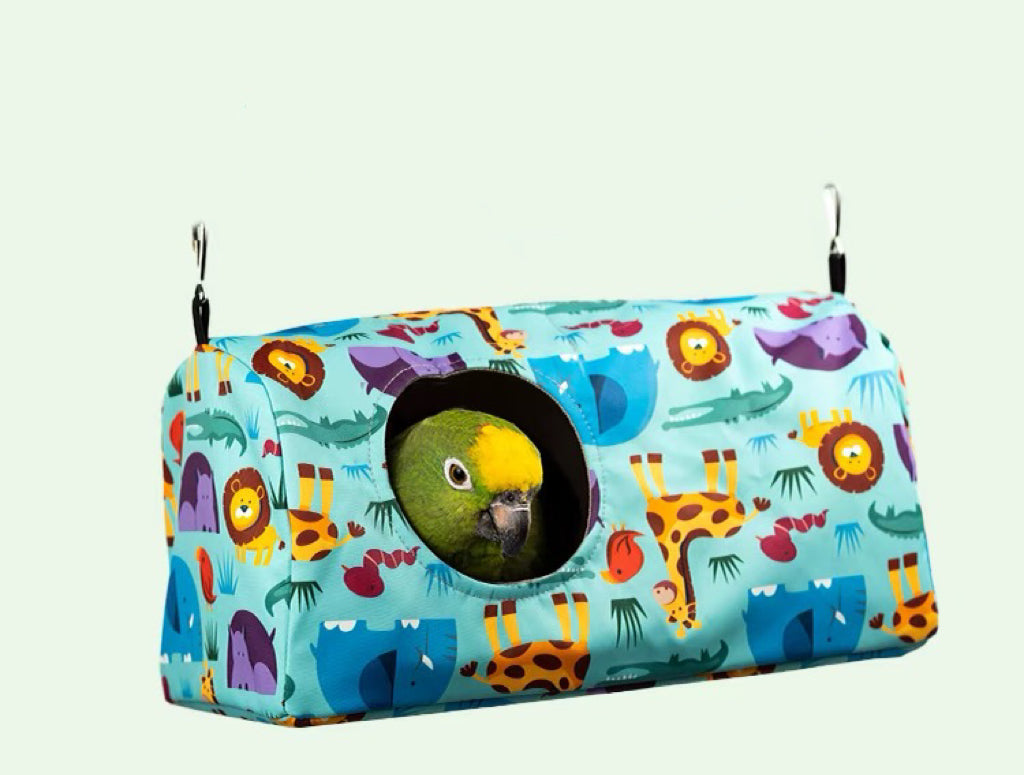 Handmade Hide and Seek Room Bed Nest For Small Medium Large Parrot - Organic Bird Cages Accessories Lovebird Budgie Parrotlet Amazon Conure