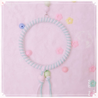 11.5-15cm SML Size Kawaii Style Pastel Rope Swings Parrot Birdie Toy for Small Medium Parrot