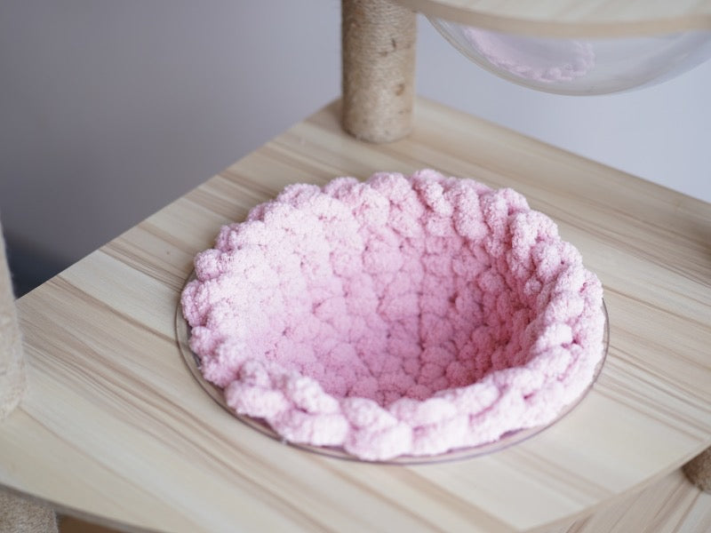 Handmade Knitting Soft Cushion Mat | Cat Bed | Cat Playground | Puppy Bed | Pet Furniture | Bunny Rabbit Mat