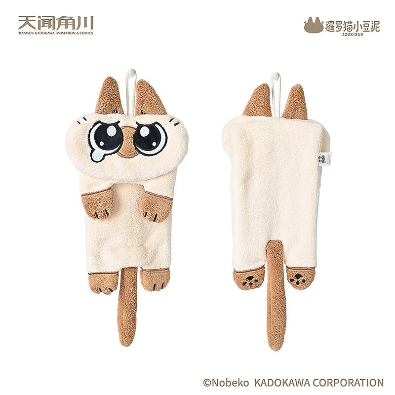 Azukisan's Daily life | Azukisan Cute Cotton Hand Towel - Kawaii Items Siamese Cat Xiaodouni Toy Collection