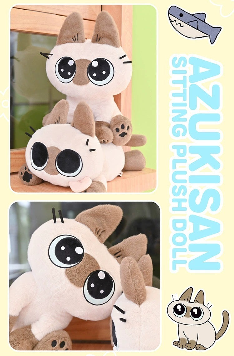 Azukisan's Daily life | Azukisan Cute Cotton Doll - Kawaii Items Siamese Cat Xiaodouni Toy Collection