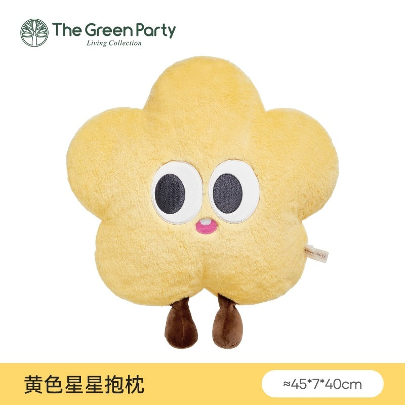 The Green Party Colourful Star Starry | Yellow Pink White Green - Plush Doll Children Gift Animal