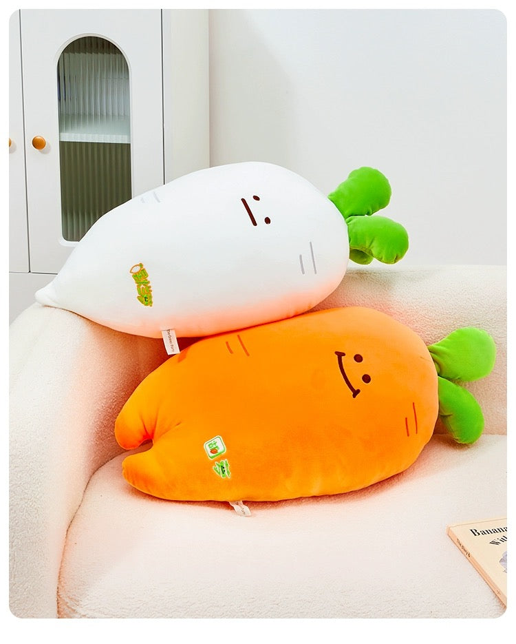 The Green Party Lovely Vegetable | Carrot White Radish Beetroot - Plush Doll Children Gift Animal