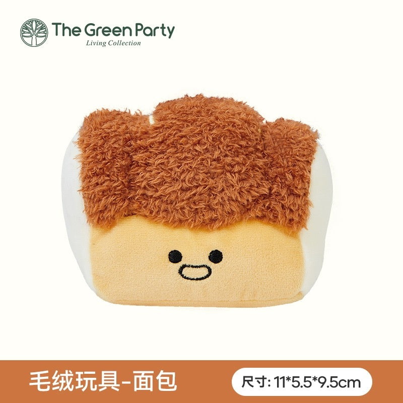 The Green Party Lovely Food Family | Breads Sushi Pine Hot Dog - Small Plush Doll Children Gift Animal