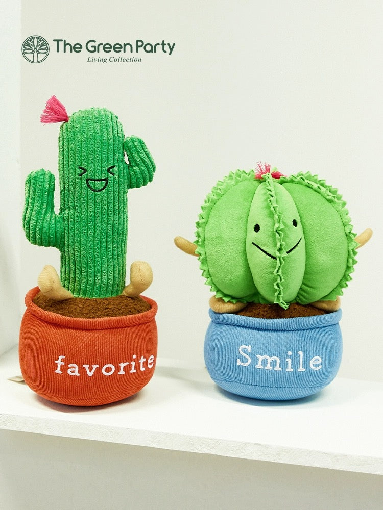 The Green Parrty Lovely Planets | Cactus Coconut Tree Money Tree - Plush Doll Children Gift Animal