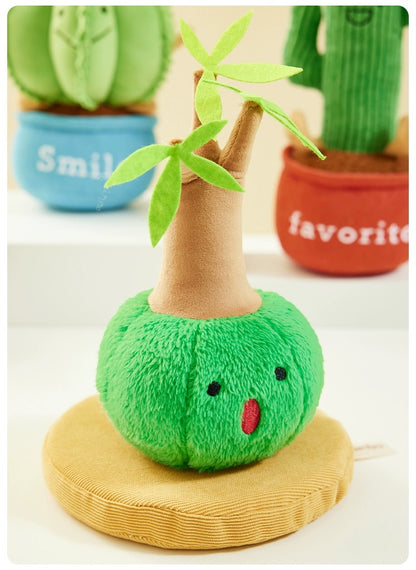 The Green Party Lovely Planets | Cactus Coconut Tree Money Tree - Plush Doll Children Gift Animal