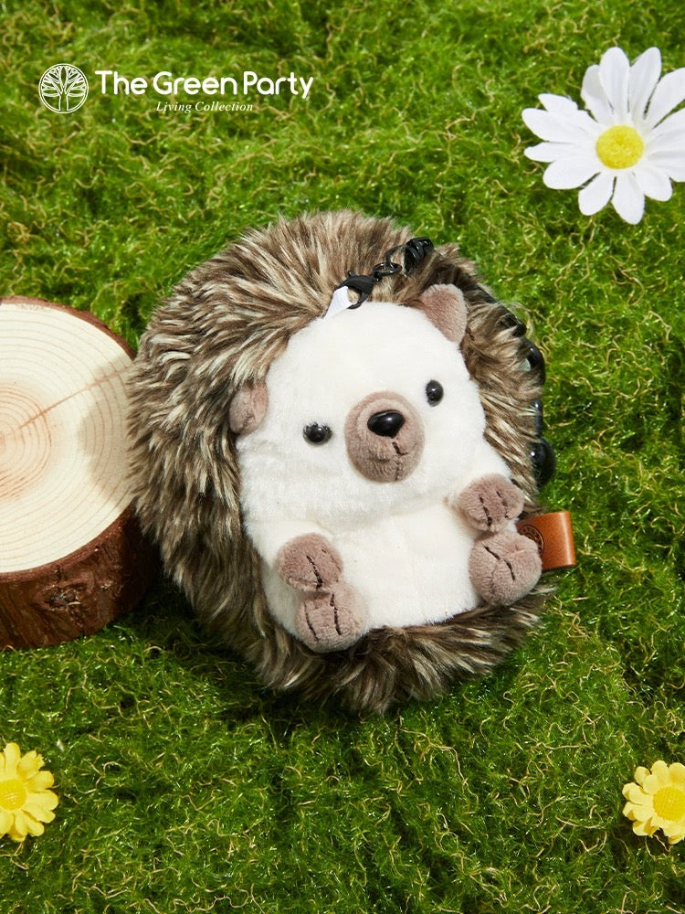 The Green Party Lovely Pet | Hedgehog Keychain Coinbag Bag Penbag - Plush Doll Children Gift Animal