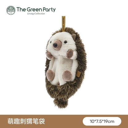 The Green Party Lovely Pet | Hedgehog Keychain Coinbag Bag Pen Bag - Plush Doll Children Gift Animal