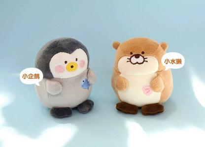 Mochi Town Lovely Animal Squeeze Plush Doll | Penguin Otter - Mini Plush Doll Children Gift Animal