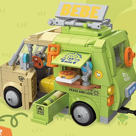 Top Toy Little Parrot Bebe Building | Bebe Recreational Vehicle Camping with Friends - Block Toys Toy Collection Birdies