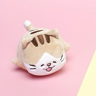 Mochi Town Lovely Animal Squeeze Plush Doll | Laying Down Calico Cat Dog - Mini Plush Doll Children Gift Animal