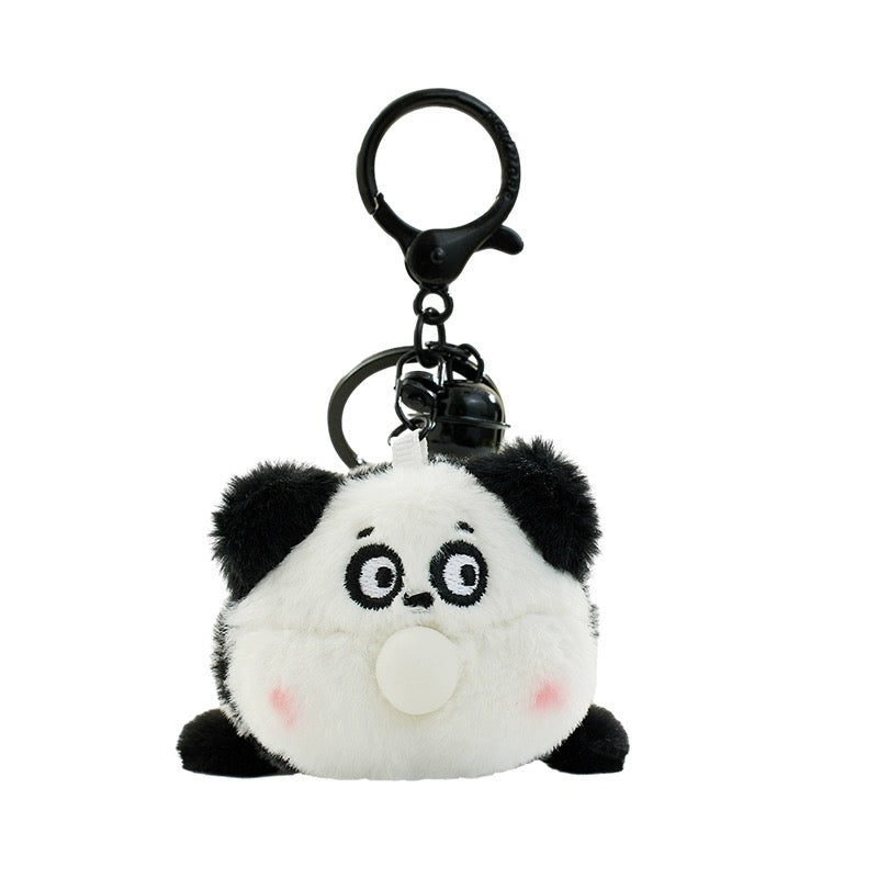 The Green Party Fun Bubble Animals Keychain | Chick Bear Dog Panda Pig Dinosaure Squeeze Plush Doll- 5cm Children Gift Animal mini Plush Doll Keychain