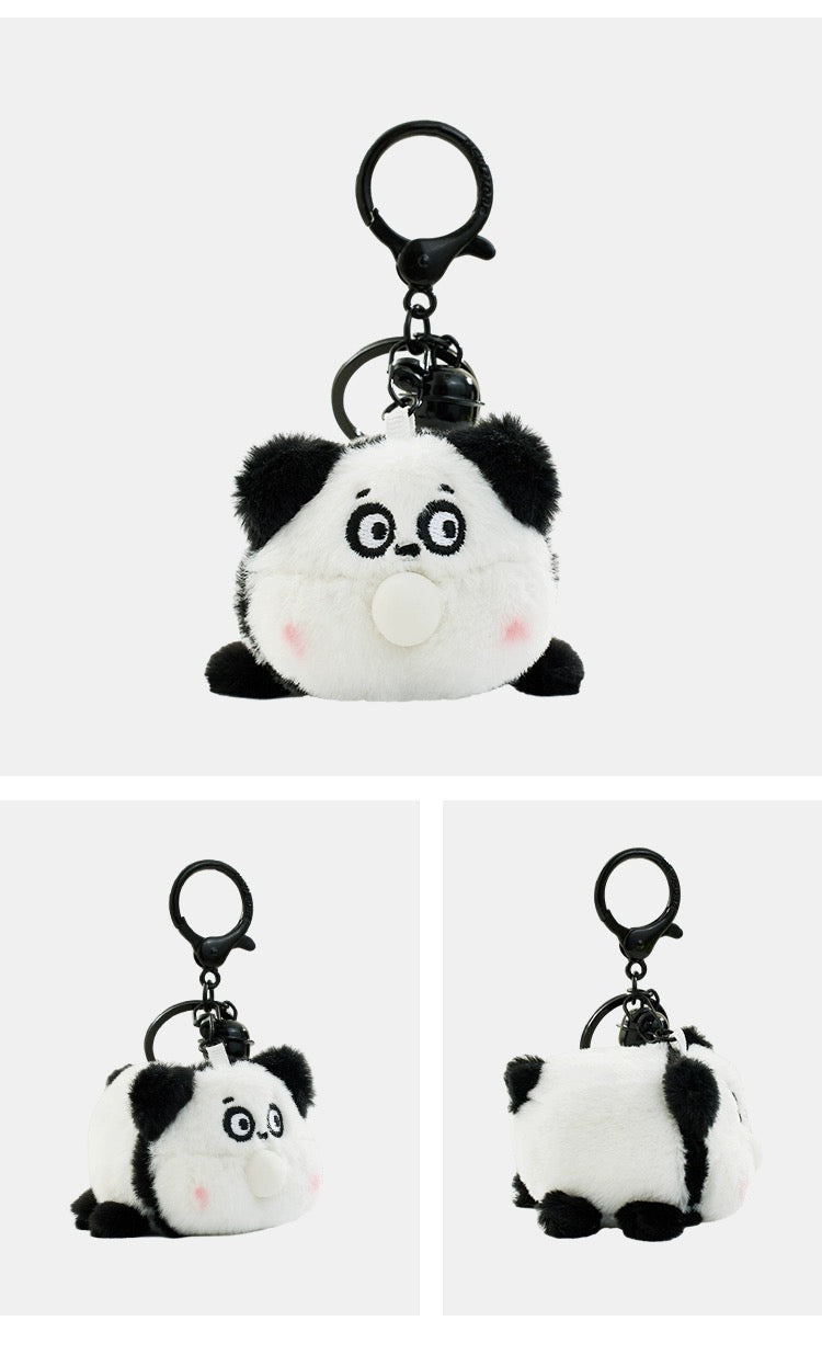 The Green Party Fun Bubble Animals Keychain | Chick Bear Dog Panda Pig Dinosaure Squeeze Plush Doll- 5cm Children Gift Animal mini Plush Doll Keychain