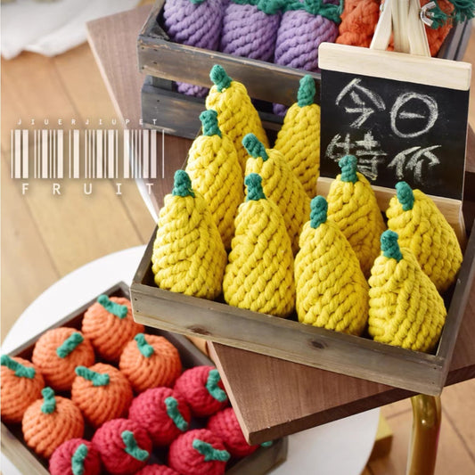 fruit shape dog rope knot pear