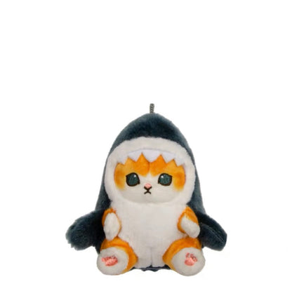 Japan Artist Mofusand Cat Neko Shark 11cm | 24cm | 28cm Mascot Plush Doll Keychain