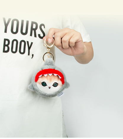 Japan Artist Mofusand Cat Neko Sea Creatures Marine 10cm | Octopus Salamander Crab Globefish Shark Penguin - Mascot Plush Doll Keychain