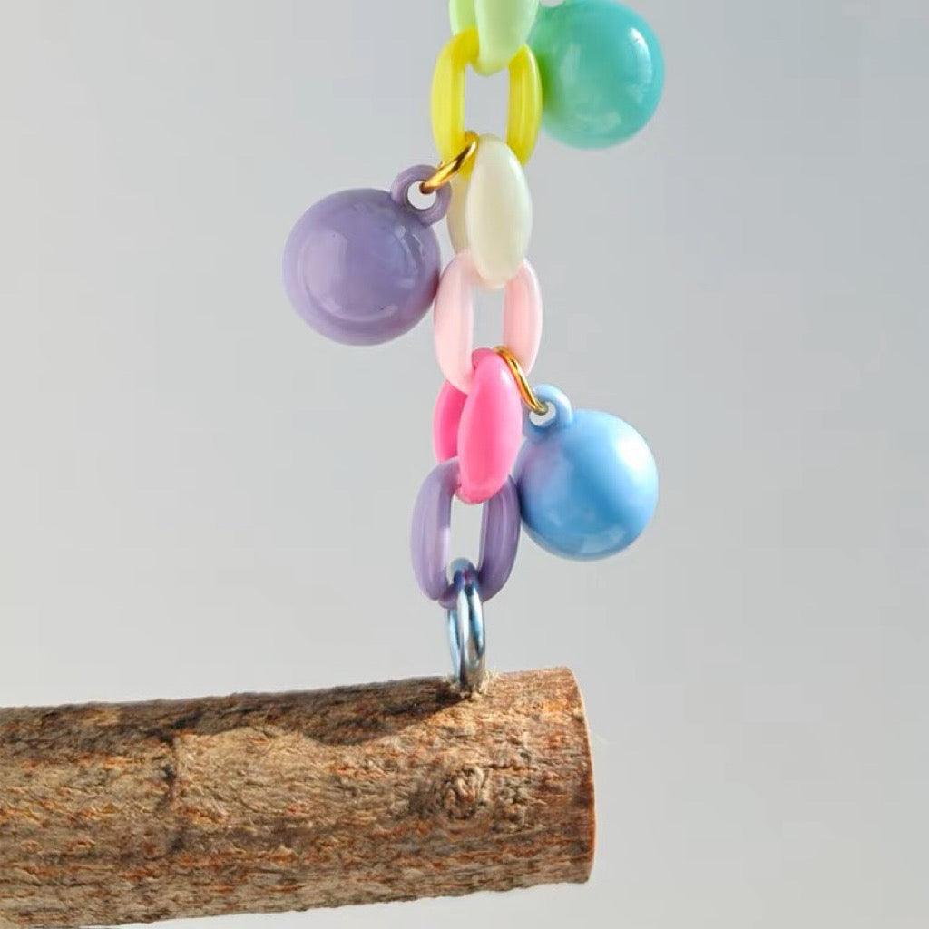 Colourful Balloons Sky Swings Natural Tree Branch Parrot Bird Toys Organic Bird Cages Accessories Lovebird Budgie Pacific Parrotlet