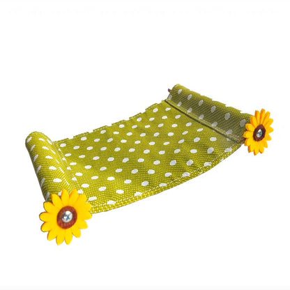 15x22cm Handmade Sunflower Canvas Hammock for Parrot Bird Toys Organic Bird Cages Accessories Lovebird Budgie Pacific Parrotlet Small Animal