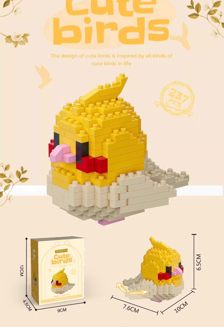 Yellow Cocktail Build Block Toy