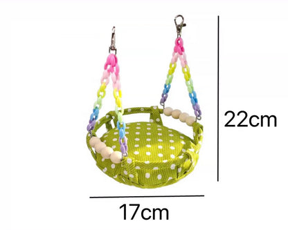 17x22cm Handmade Country Style Swings Basket Bed Hanging Parrot Bird Toys Organic Bird Cages Accessories Lovebird Budgie Pacific Parrotlet