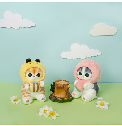 Japan Artist Mofusand Cat Neko | Honey Bee Lucky Frog Strawberry - 17cm Mascot Plush Doll