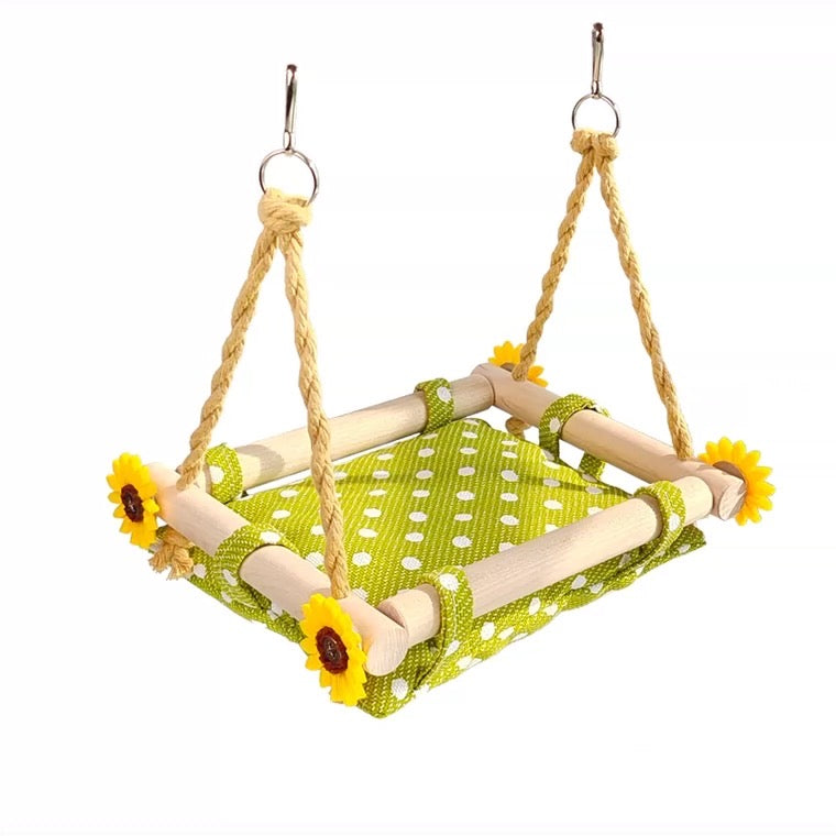 15x19cm Handmade Sunflower Bed Hammock for Parrot Bird Toys Organic Bird Cages Accessories Lovebird Budgie Pacific Parrotlet Small Animals