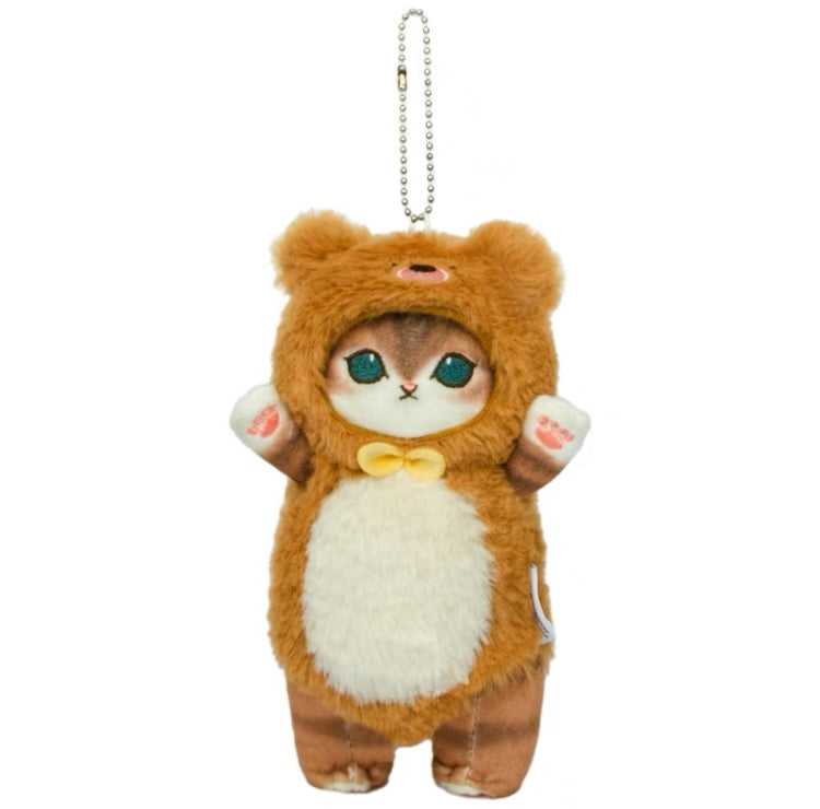 Japan Artist Mofusand Cat Neko | Bunny Rabbit Teddy Bear Panda Dog - 17cm Mascot Plush Doll Big Keychain