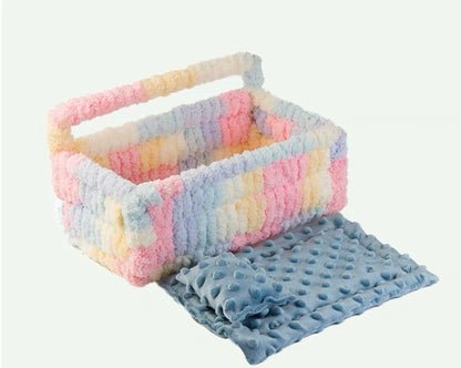 27x16x10cm Yarn Knitting Big Basket Bed for Small and Medium Parrot Birdie Toy Bird Cages Accessories Lovebird Budgie Pacific Parrotlet