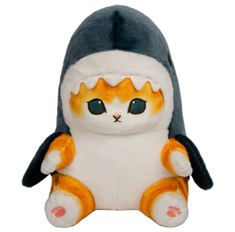 Japan Artist Mofusand Cat Neko Shark 11cm | 24cm | 28cm Mascot Plush Doll Keychain