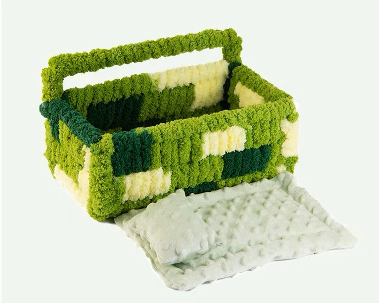 27x16x10cm Yarn Knitting Big Basket Bed for Small and Medium Parrot Birdie Toy Bird Cages Accessories Lovebird Budgie Pacific Parrotlet