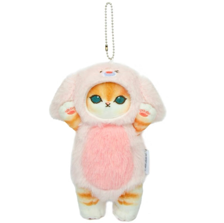 Japan Artist Mofusand Cat Neko | Bunny Rabbit Teddy Bear Panda Dog - 17cm Mascot Plush Doll Big Keychain