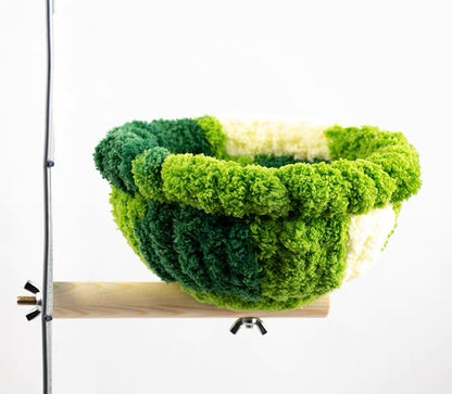 16x8cm Yarn Knitting Basket Fix Bed for Small and Medium Parrot Birdie Toy Bird Cages Accessories Lovebird Budgie Parrotlet Conure Cockatiel