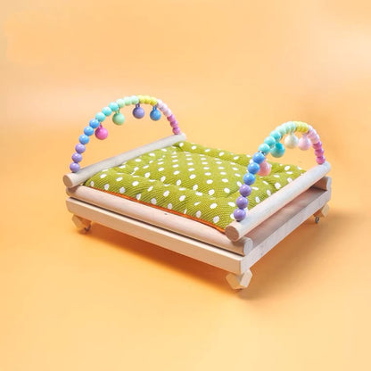 20x25cm Handmade Rainbow Bed for Parrot Bird Toys Organic Bird Cages Accessories Lovebird Budgie Pacific Parrotlet Small Animals