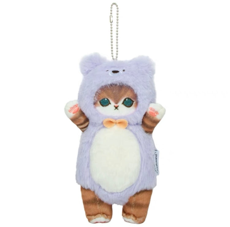 Japan Artist Mofusand Cat Neko | Bunny Rabbit Teddy Bear Panda Dog - 17cm Mascot Plush Doll Big Keychain