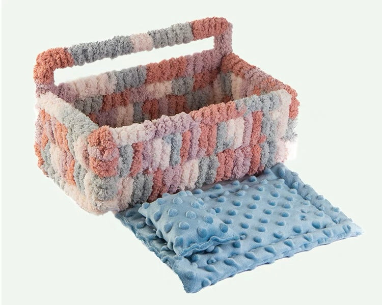 27x16x10cm Yarn Knitting Big Basket Bed for Small and Medium Parrot Birdie Toy Bird Cages Accessories Lovebird Budgie Pacific Parrotlet