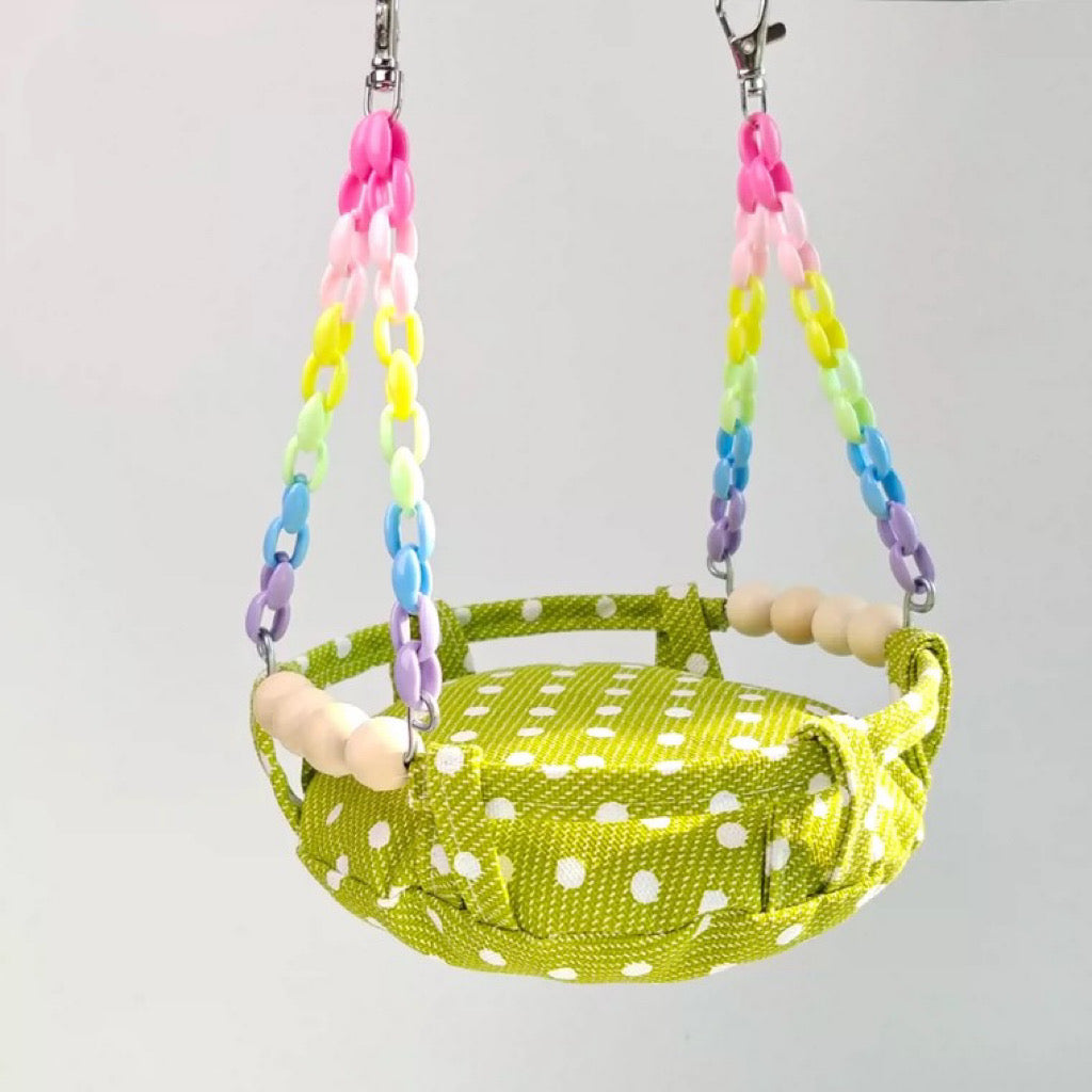 Handmade Country Style Swings Basket Bed Hanging Parrot Bird Toys Organic Bird Cages Accessories Lovebird Budgie Pacific Parrotlet