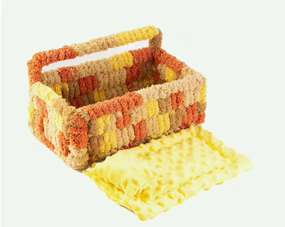 27x16x10cm Yarn Knitting Big Basket Bed for Small and Medium Parrot Birdie Toy Bird Cages Accessories Lovebird Budgie Pacific Parrotlet