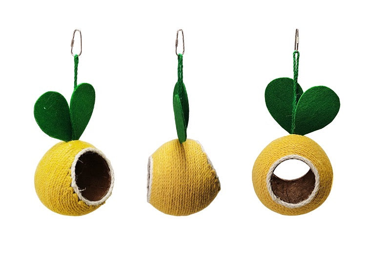 Fruit Style Natural Coconut Shell with Hemp Hope Summer Bird House Two Exit Hanging Parrot Nest Hamster Nest Birdie Items Medium Small Bird