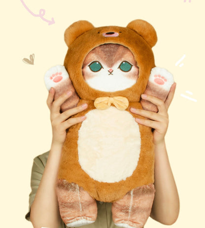 Japan Artist Mofusand Cat Neko Bear 54 x 30cm Mascot Giant Plush Doll