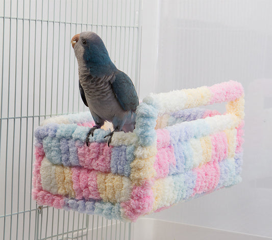 27x16x10cm Yarn Knitting Big Basket Bed for Small and Medium Parrot Birdie Toy Bird Cages Accessories Lovebird Budgie Pacific Parrotlet