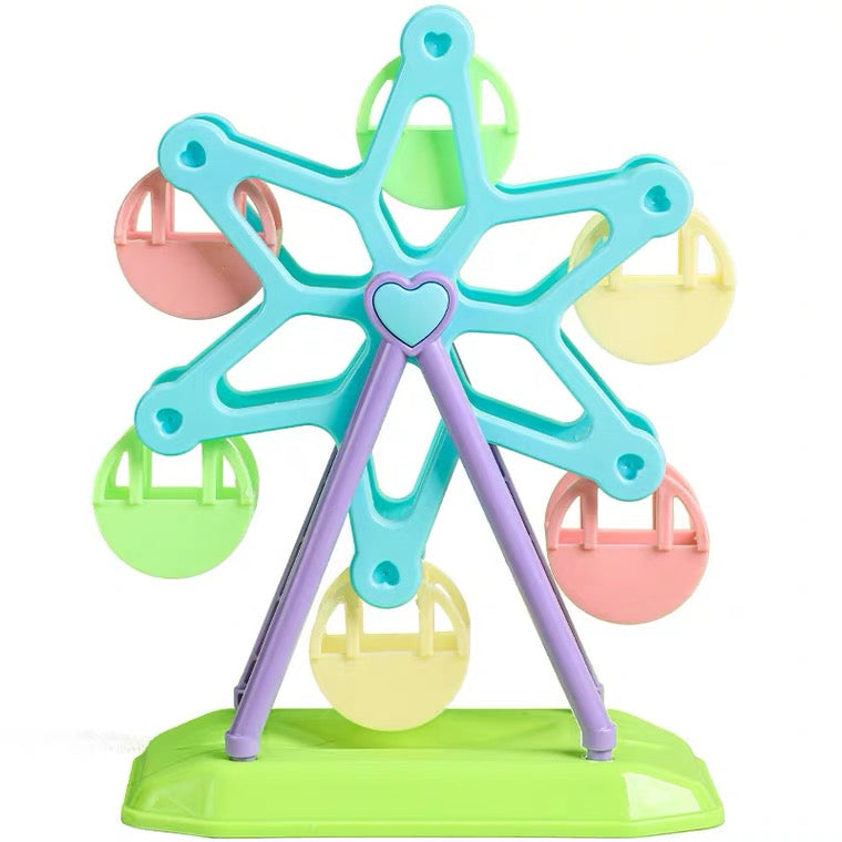 20cm Parrot Toys Big Pastel Colour Ferris Wheel for Small Medium Bird and Parrot Lovebird Budgie Cockatiel Conures Intelligence Training