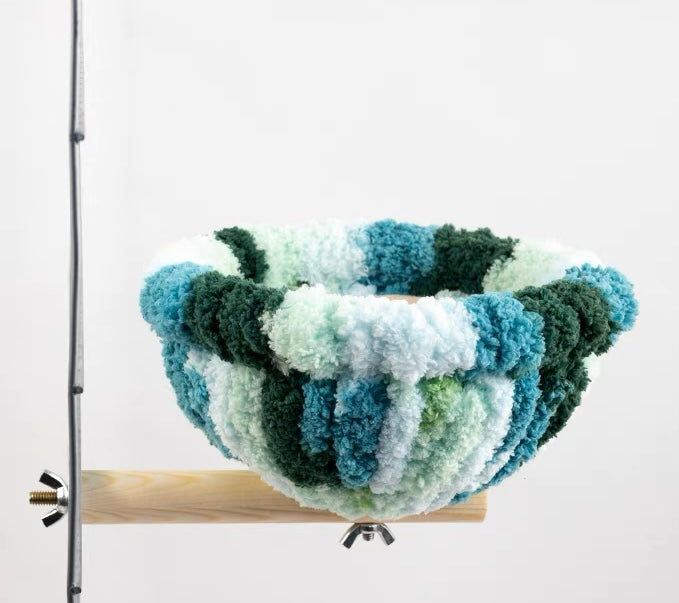 16x8cm Yarn Knitting Basket Fix Bed for Small and Medium Parrot Birdie Toy Bird Cages Accessories Lovebird Budgie Parrotlet Conure Cockatiel