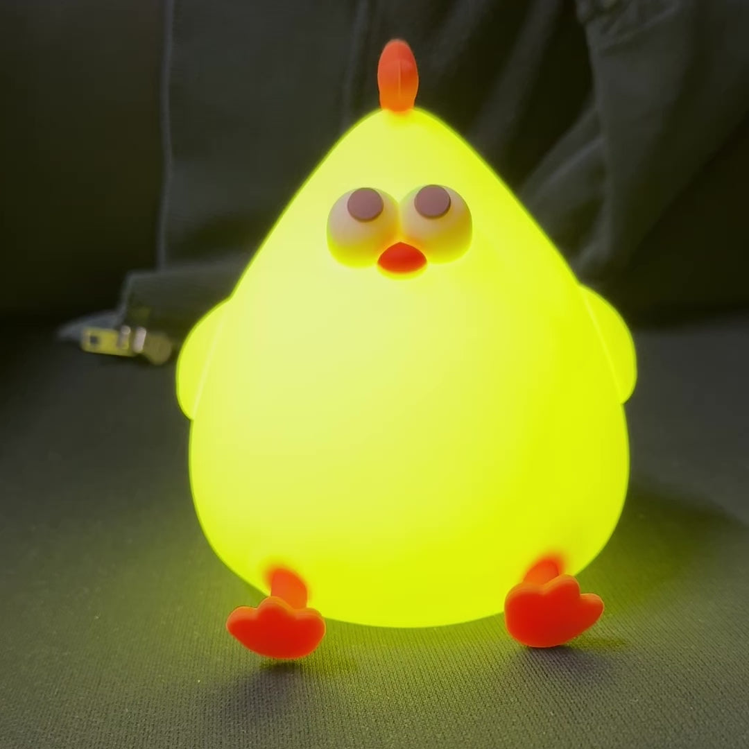 Lovely Chicken Fat Dundun Night Light | Original Chick - Children Gift Bedroom