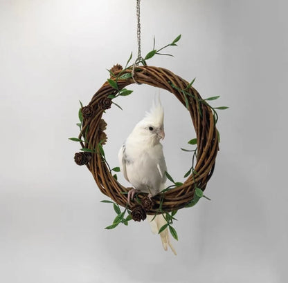 Swings Handmade Bird Toys Organic Bird Cages Accessories 