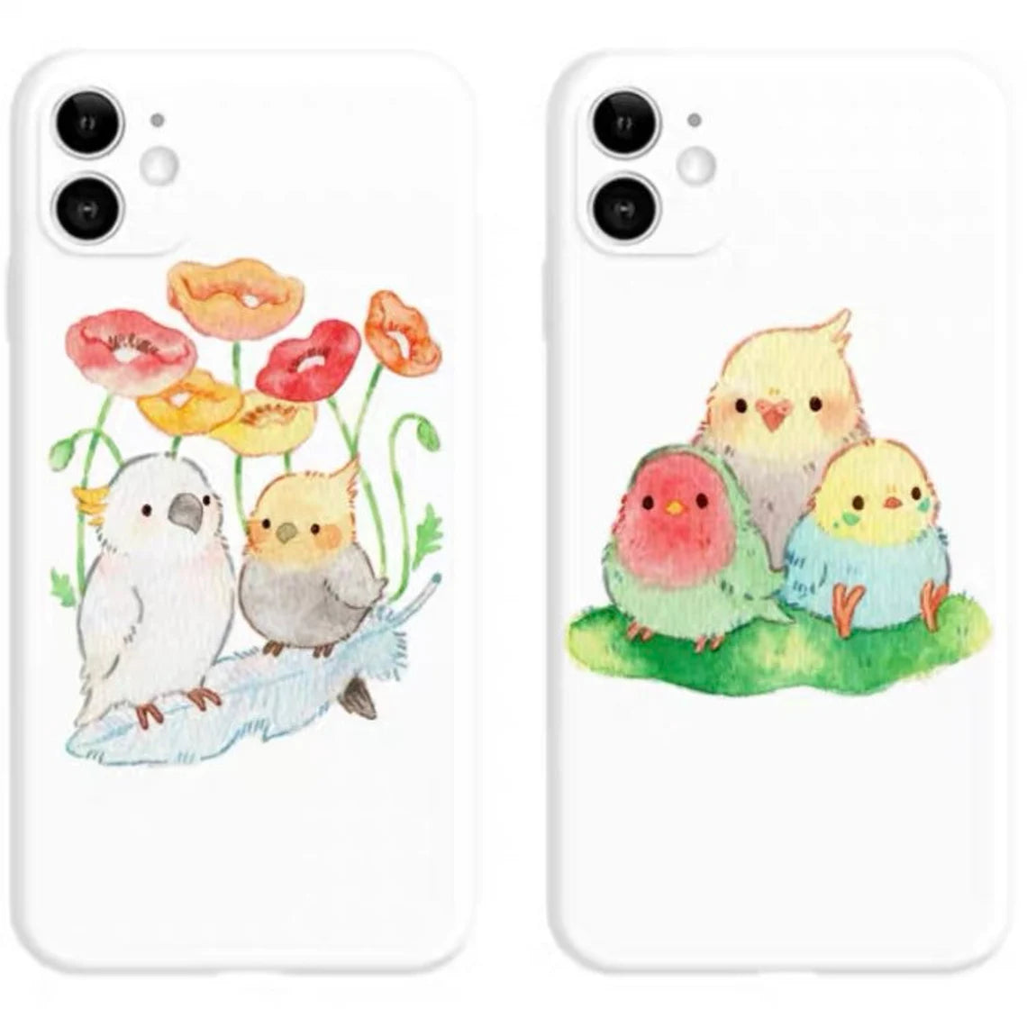  Make to order Parrot Phone Case for iPhone Android Cute Lovely Kawaii Samsung Huawei VIVO Xiaomi