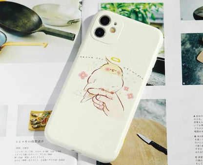 Set of 2 Make to order Parrot Phone Case for iPhone Android Cute Lovely Kawaii Samsung Huawei VIVO Xiaomi