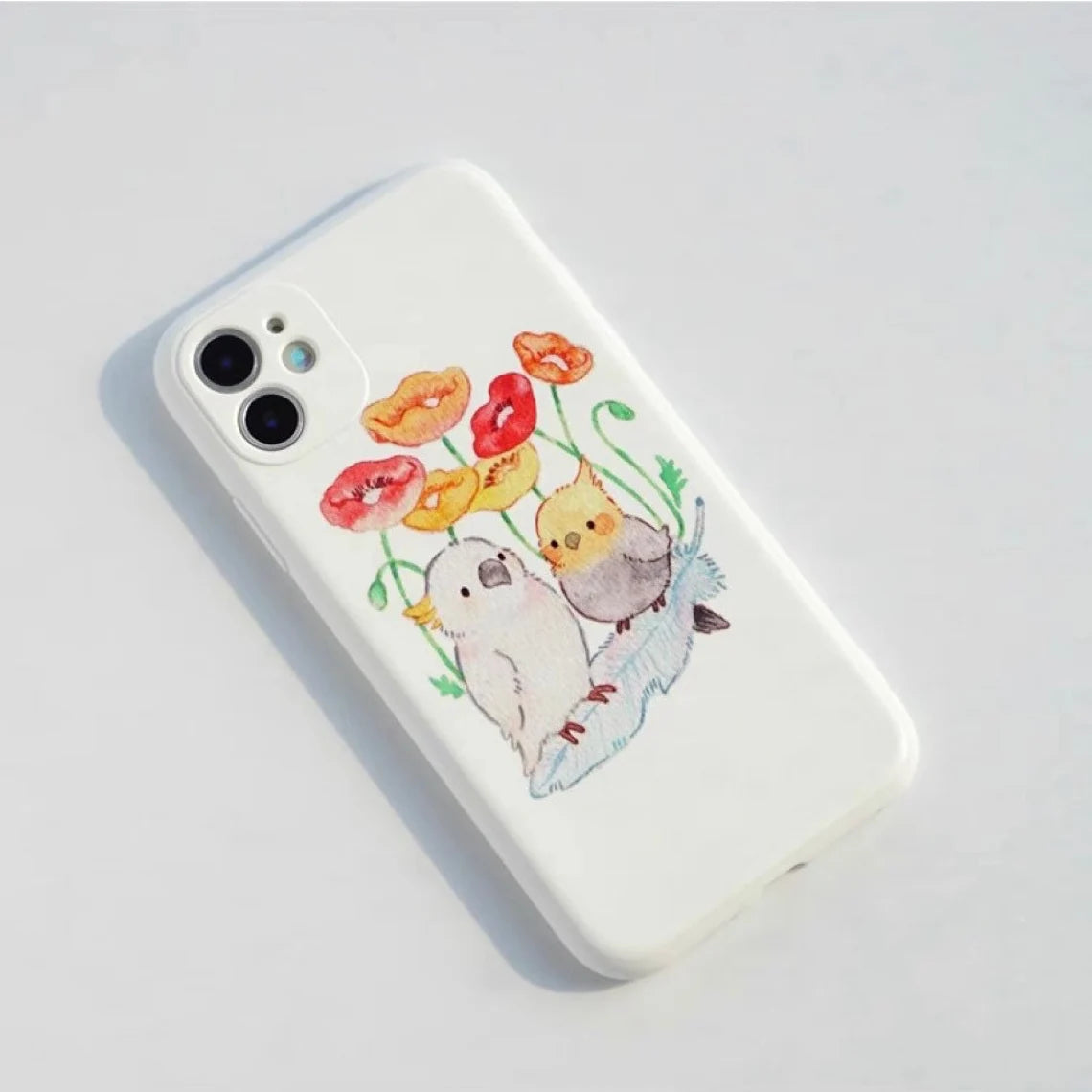 Set of 2 Make to order Parrot Phone Case for iPhone Android Cute Lovely Kawaii Samsung Huawei VIVO Xiaomi