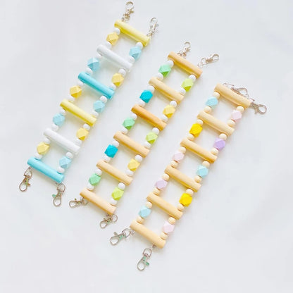 Parrot Sugar Summer Lemon 3 Style Ladder Climbing Toy With Natural Wood Hanging Parrot Birdie Toy Supplies Birds Pets Parrots Ladders